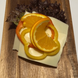 Franskbrød m. ost & peberfrugt 