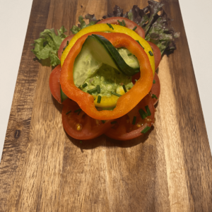 Tomatmad m. avocadomos & purløg (VEGANER )